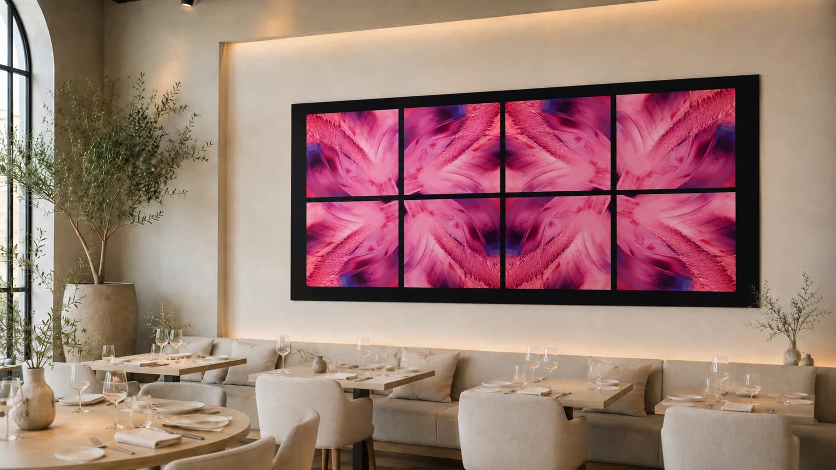 Reininga Art Carmine Fold Restaurant 1