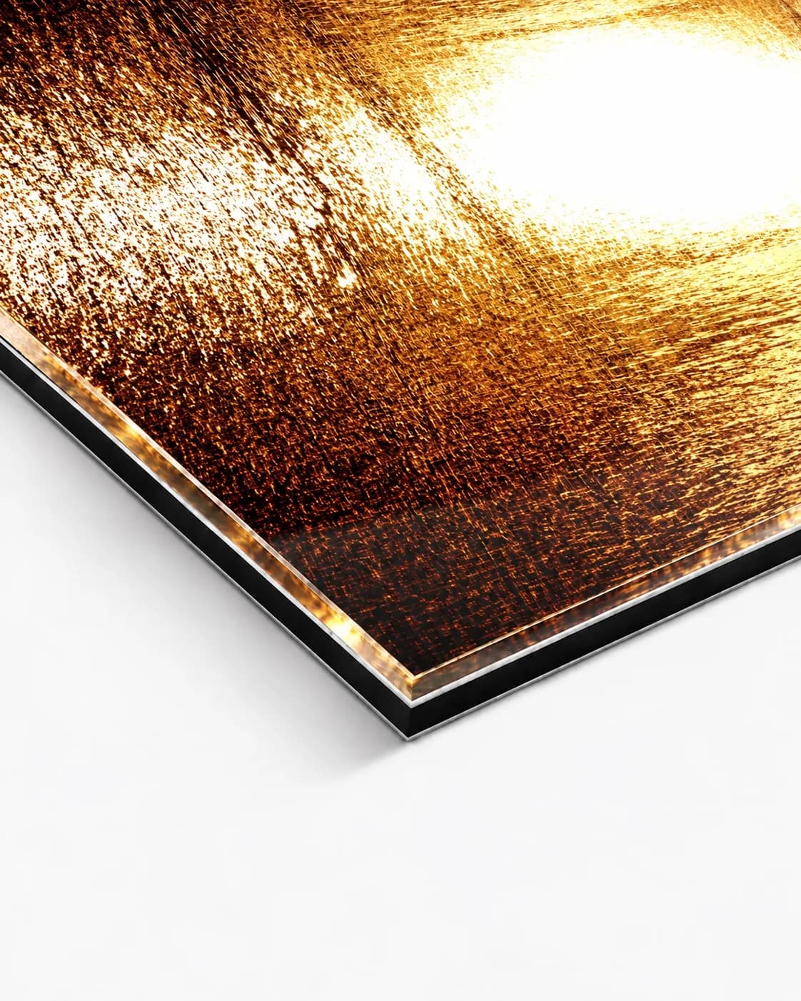 Golden Portal, corner of the acrylic print