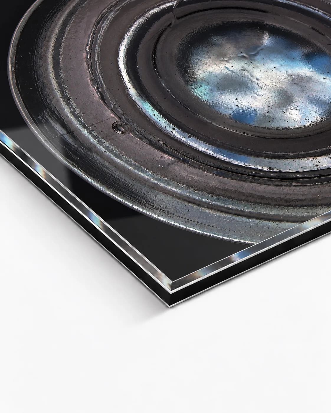 Resting Halo, corner of the acrylic print